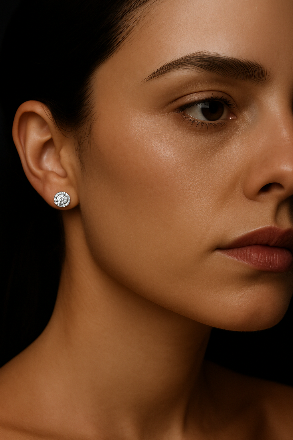 MOISSANITE CUT EARRING