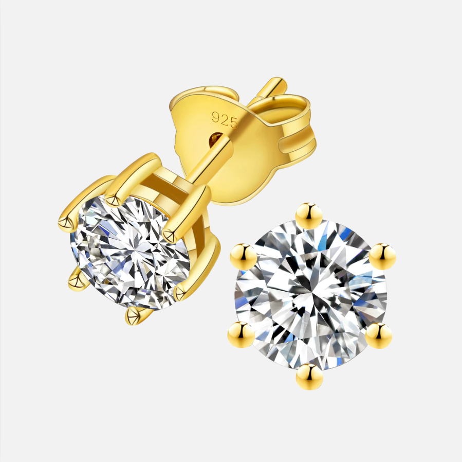 MOISSANITE STUD EARRINGS