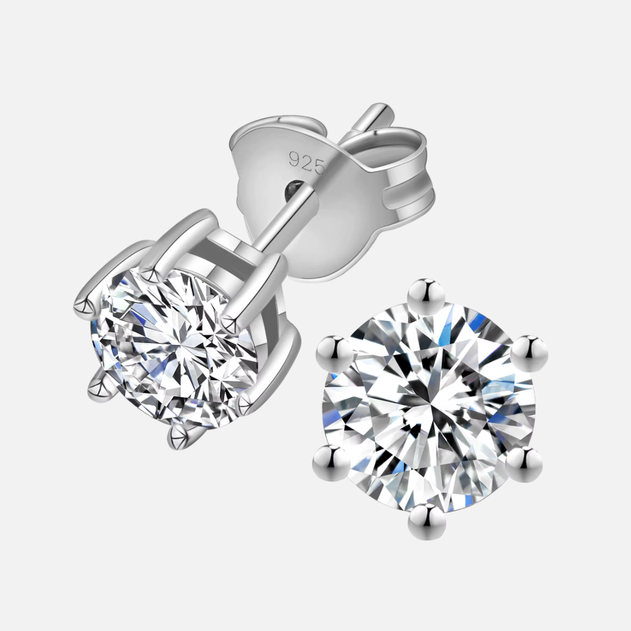 MOISSANITE STUD EARRINGS