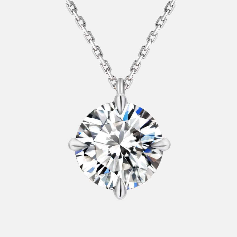 MOISSANITE STUD NECKLACE
