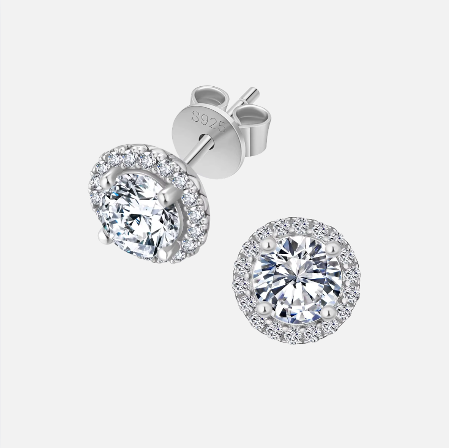 MOISSANITE CUT EARRING